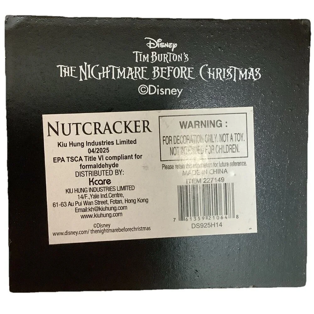 Disney Oogie Boogie Nutcracker & Squishmallow The Nightmare Before Christmas Set
